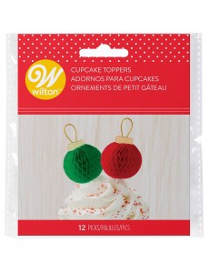 Toppers Bolas Natal Honeycomb
